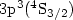 $3{\rm p^3 (^4S_{3/2})}$