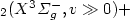 $_2 (X^3\Sigma_g^-, v\gg 0) + $