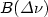 $B(\Delta\nu)$