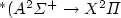 $^*(A^2\Sigma^+\to X^2\Pi$
