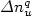 $\Delta n_u^q$