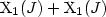 ${\rm X}_1(J)+{\rm X}_1(J)$