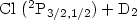 $\rm Cl~(^{2}P_{3/2,1/2})+D_{2}$