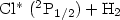$\rm Cl^*~(^{2}P_{1/2})+H_{2}$