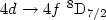 $4d \to 4f~^8{\rm D}_{7/2}$