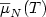 $\overline\mu_N(T)$