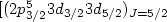 $[(2p^{5}_{3/2}3d_{3/2}3d_{5/2})_{J=5/2}$