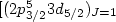 $[(2p^{5}_{3/2}3d_{5/2})_{J=1}$