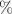 $$ \%$$