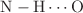 $${\hbox {N}-\hbox {H}\cdots \hbox {O}}$$