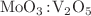 $$\hbox {MoO}_{\mathrm {3}} \!:\! \hbox {V}_{\mathrm {2}} \hbox {O}_{\mathrm {5}}$$