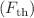 $$({F}_{\mathrm{th}})$$