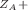 $$^{Z_A+}$$
