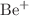 $$\hbox {Be}^{+}$$