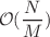 $${\mathcal {O}}(\frac{N}{M})$$