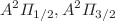 $$A^{2}\Pi _{1/2},A^{2}\Pi _{3/2}$$