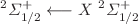 $$^{2}\Sigma _{1/2}^{+}\longleftarrow X\ ^{2}\Sigma _{1/2}^{+}$$